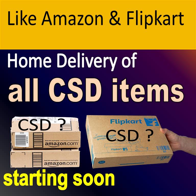 home delivery of CSD items