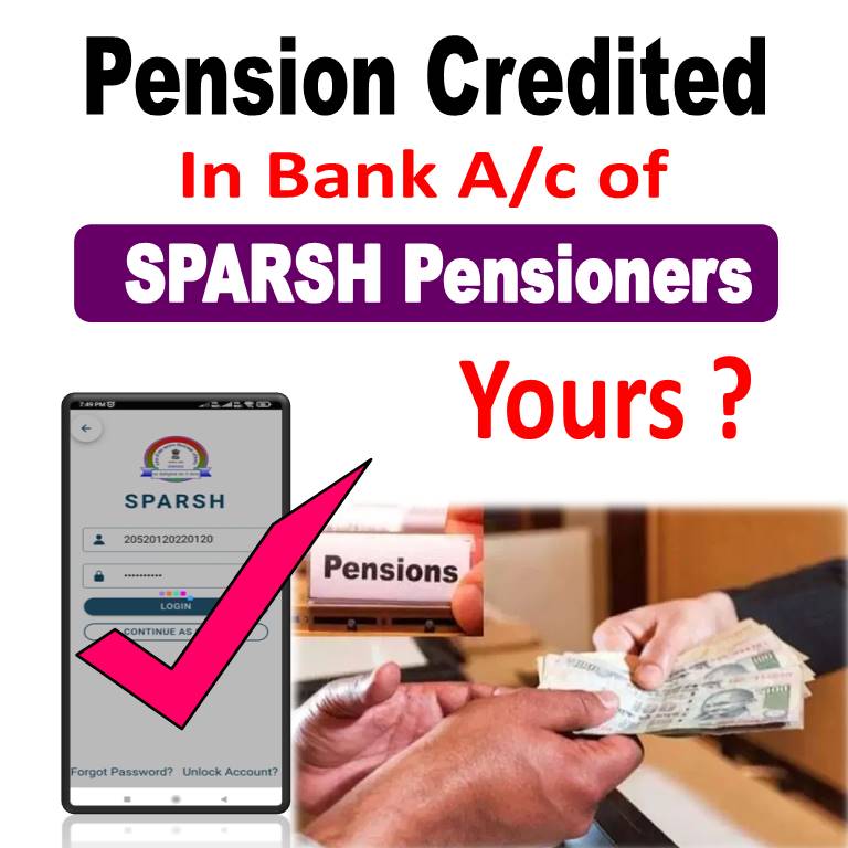Defence Pension Credited through SPARSH Today 