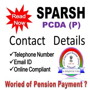 SPARSH PCDA Pension Allahabad Contact Number Email ID