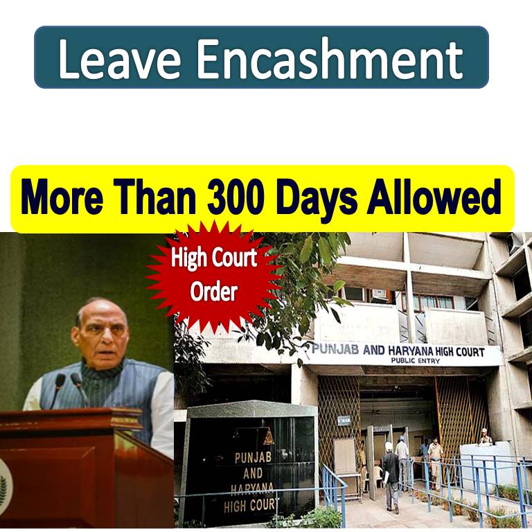 leave encashment more than 300 days