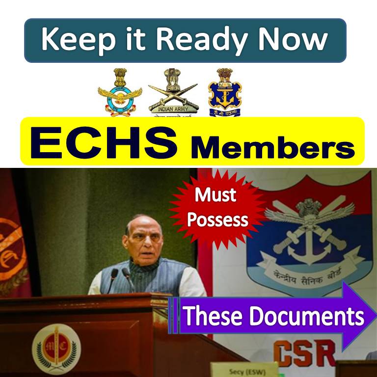 ECHS Members important documents