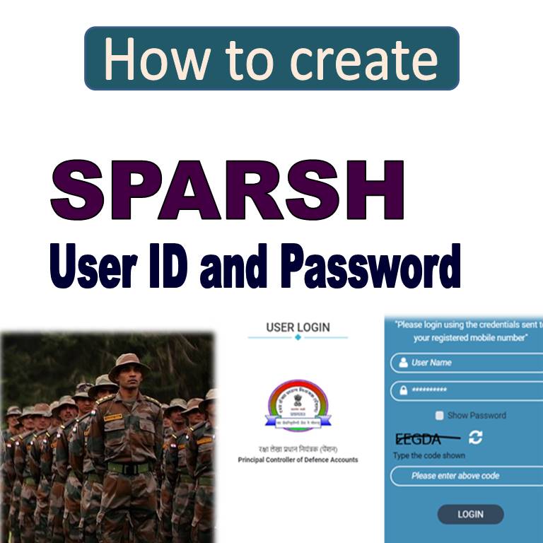 sparsh user ID and password