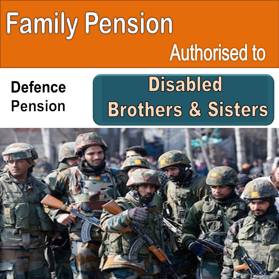 family pension to disabled soldiers