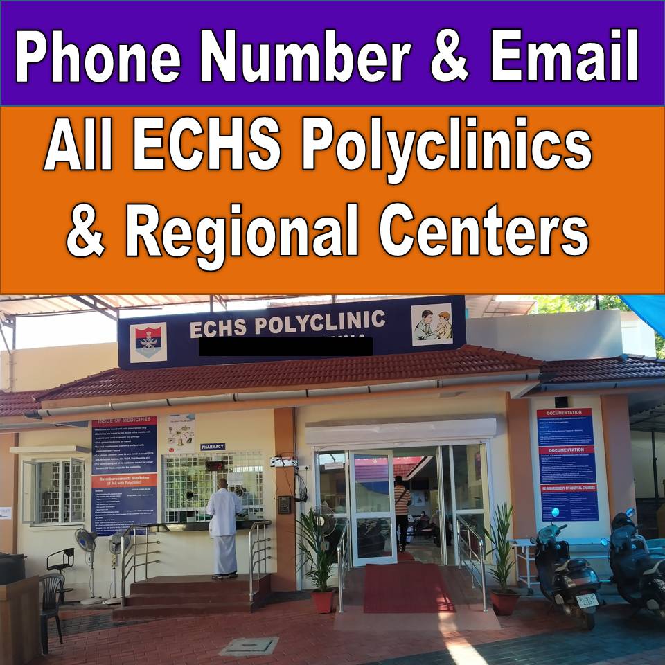 mobile number of all ECHS