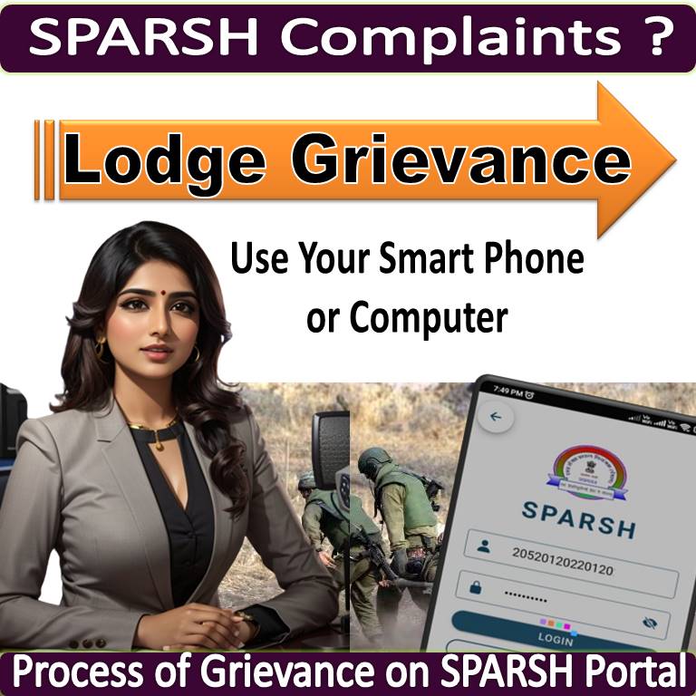 SPARSH grievance lodge process