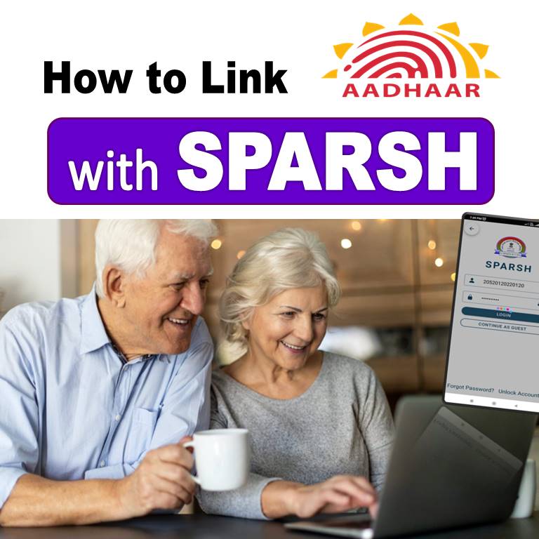 how to link aadhar with sparsh