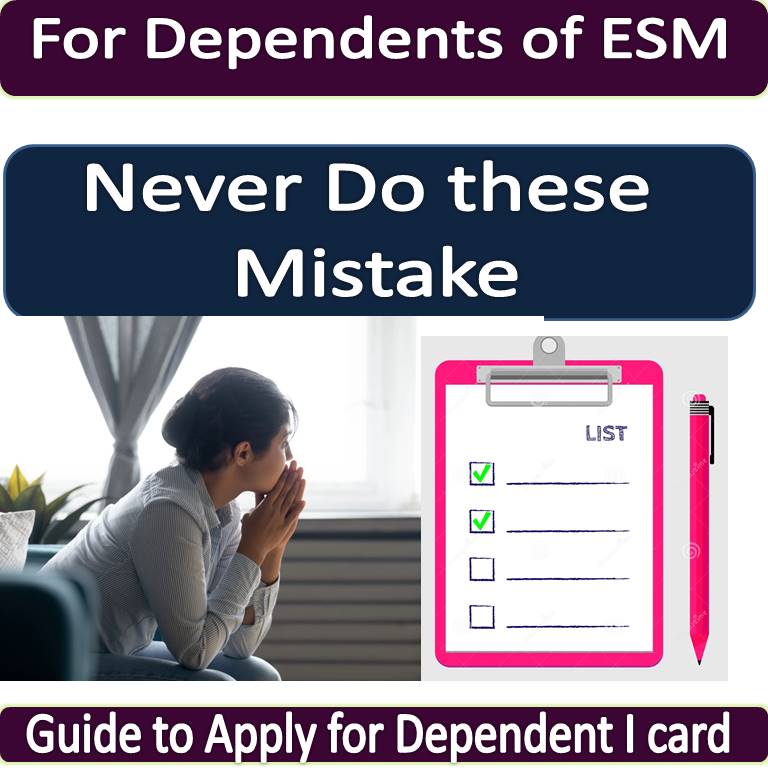 DEPENDENT I CARD APPLICATION COMMON MISTAKES : MUST NOTE THIS