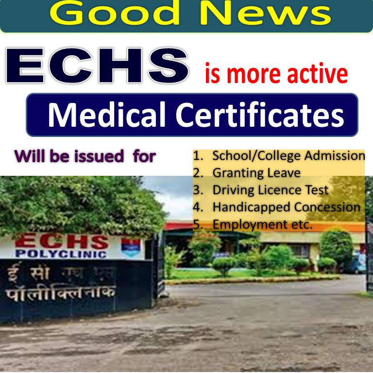 echs will issue medical certificate