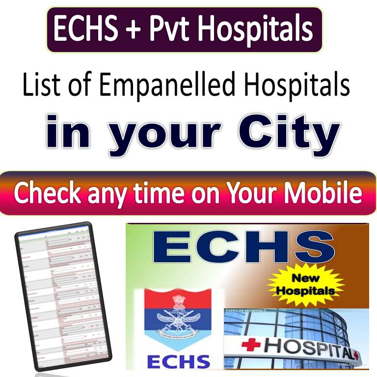 Check Latest ECHS Empanelled Hospital Nearby Your City