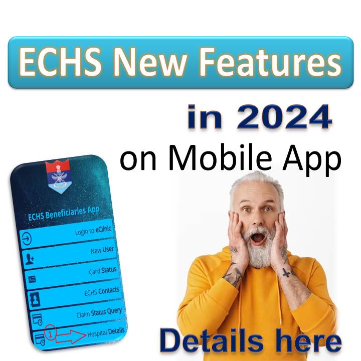 ECHS New Features on Mobile App : Details here