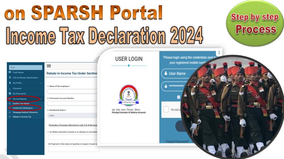How to Upload Income Tax Declaration for 2024 on SPARSH Portal