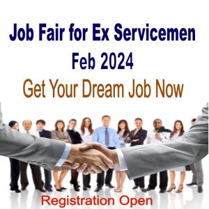 Job fir for exservicemen in Feb 2024