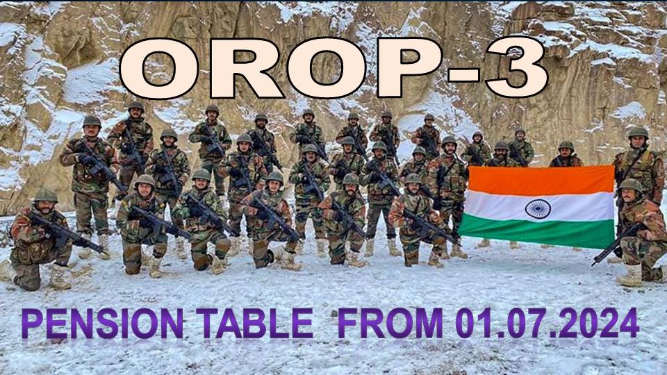 orop 3 pension table