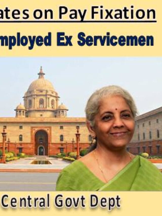 Ex-servicemen Pay Fixation on Reemployed in Clerical Post