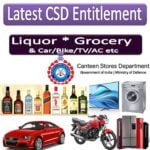 CSD Liquor grocery Car Bike AC Fridge entitlement