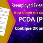 reemployed esm must submit this