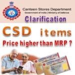 csd price higher than MRP