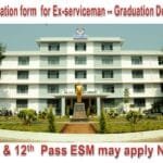 application form for gratuation degree for exservicemen