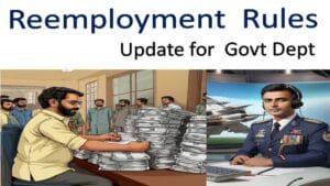 reemployment rules update for govt dept