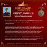 Kirti Chakra (Posthumous) Awarded to Rifleman Ravi Kumar for Supreme Sacrifice in Counter-Terror Operation
