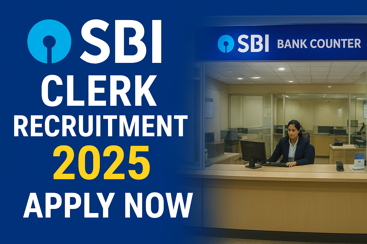 SBI CLERK RECRUITMENT 2025