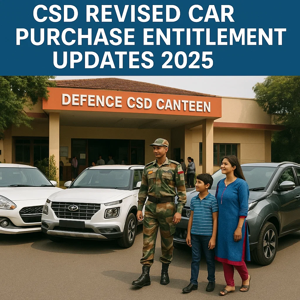 revised entitlement details of defence CSD canteen