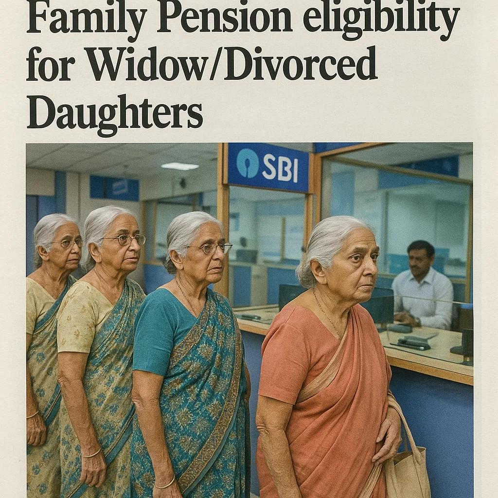 Eligibility of Widowed and Divorced Daughters for Grant of Family Pension