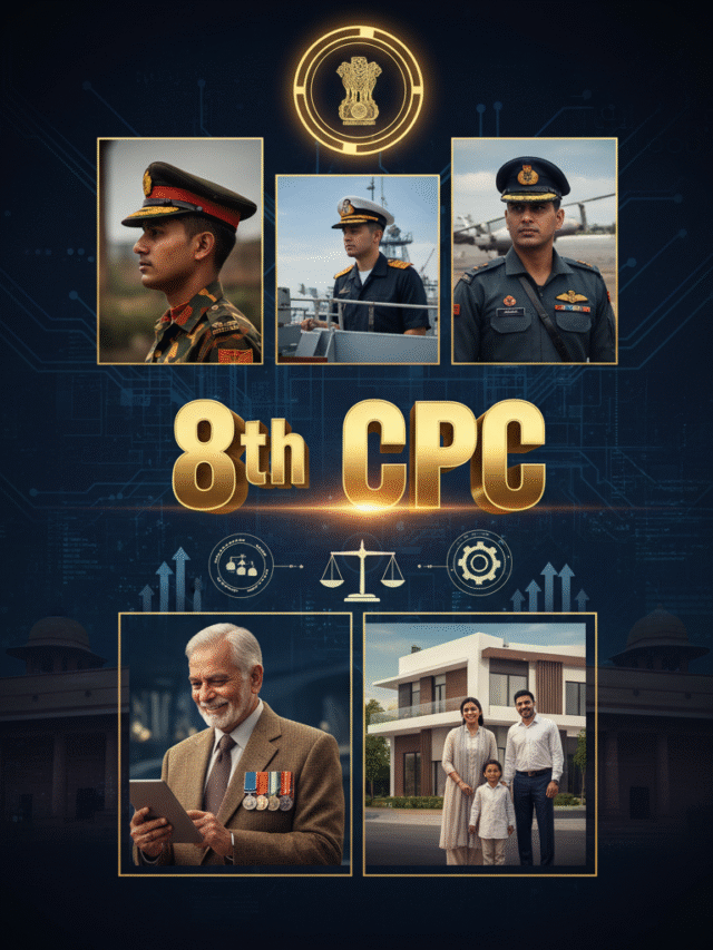 Updates on 8th CPC for Army Navy Airforce & Exservicemen