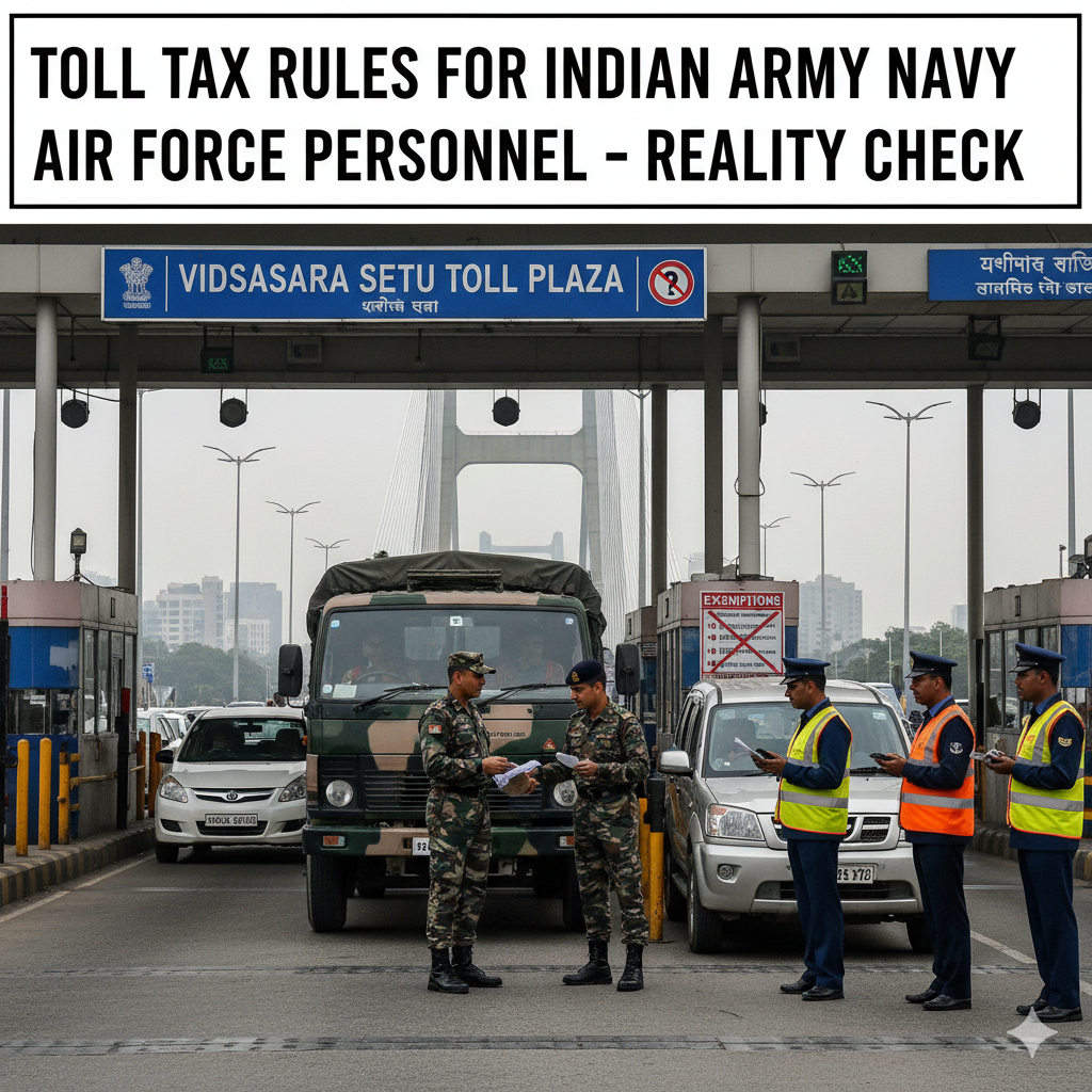Toll Tax Rules for Indian Army Navy AF Personnel – Know the Facts