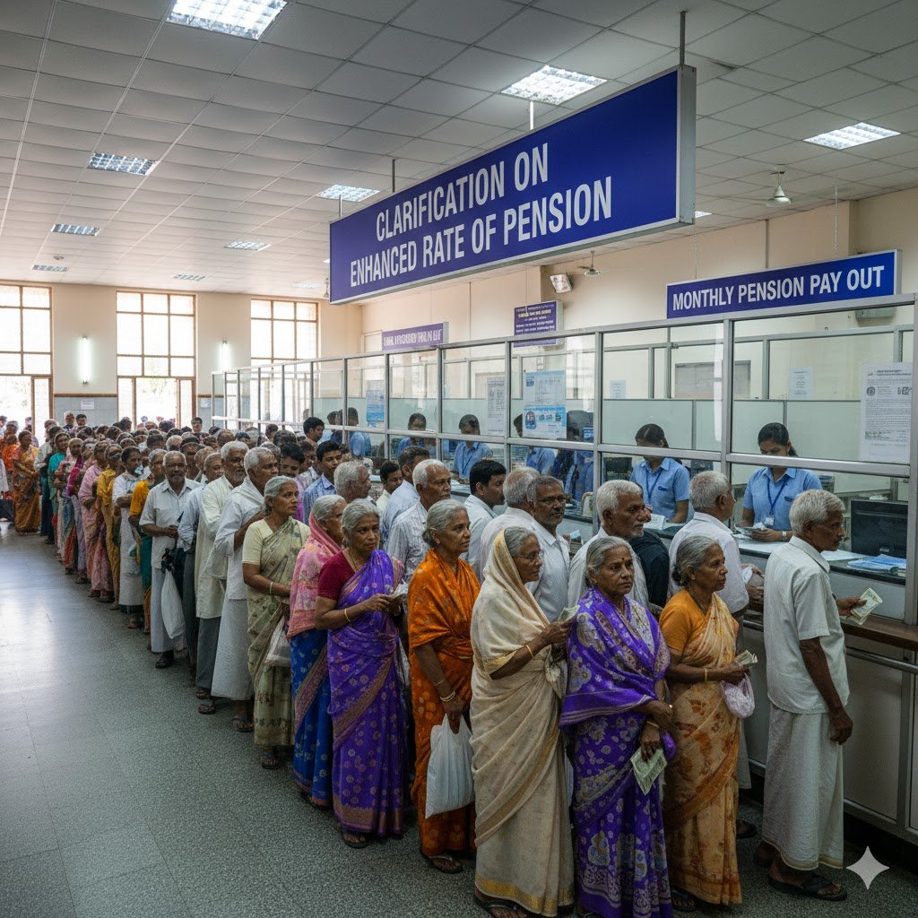 Clarification on Enhanced Rate of Family Pension After Death Post-Retirement — Must Know for all pensioners