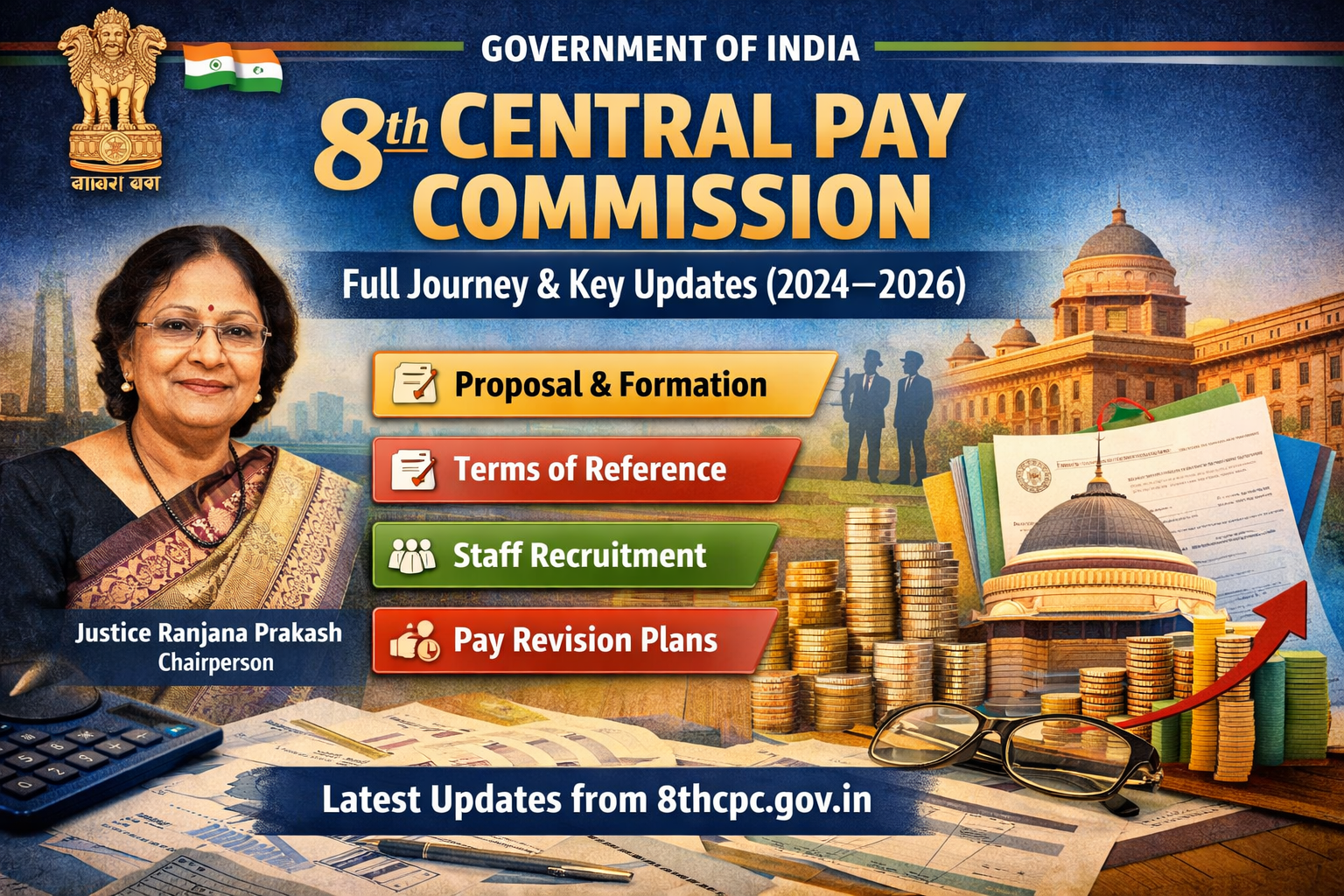 Updates on 8th CPC : Govt Initiative to Revise Your Pay and Pension with Fitment Factor
