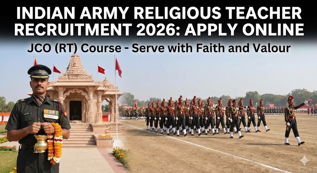Indian Army Religious Teacher Recruitment 2026: Apply Online for Dharmik Shikshak JCO Posts (Salary up to ₹92,300)