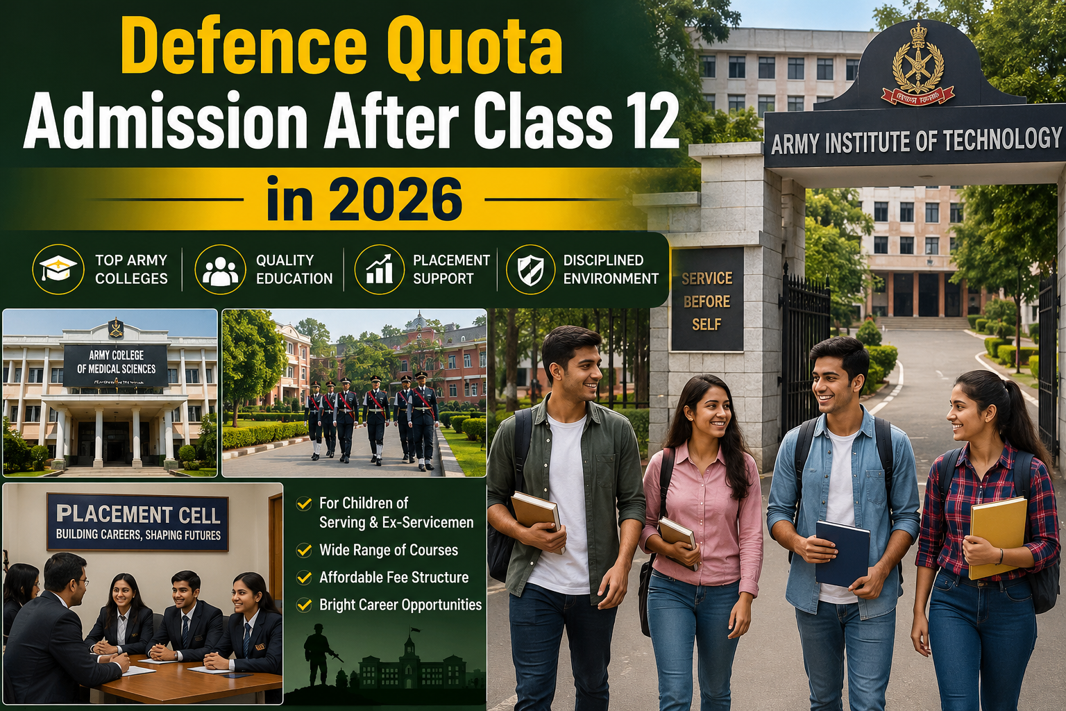 Defence Quota Admission After Class 12