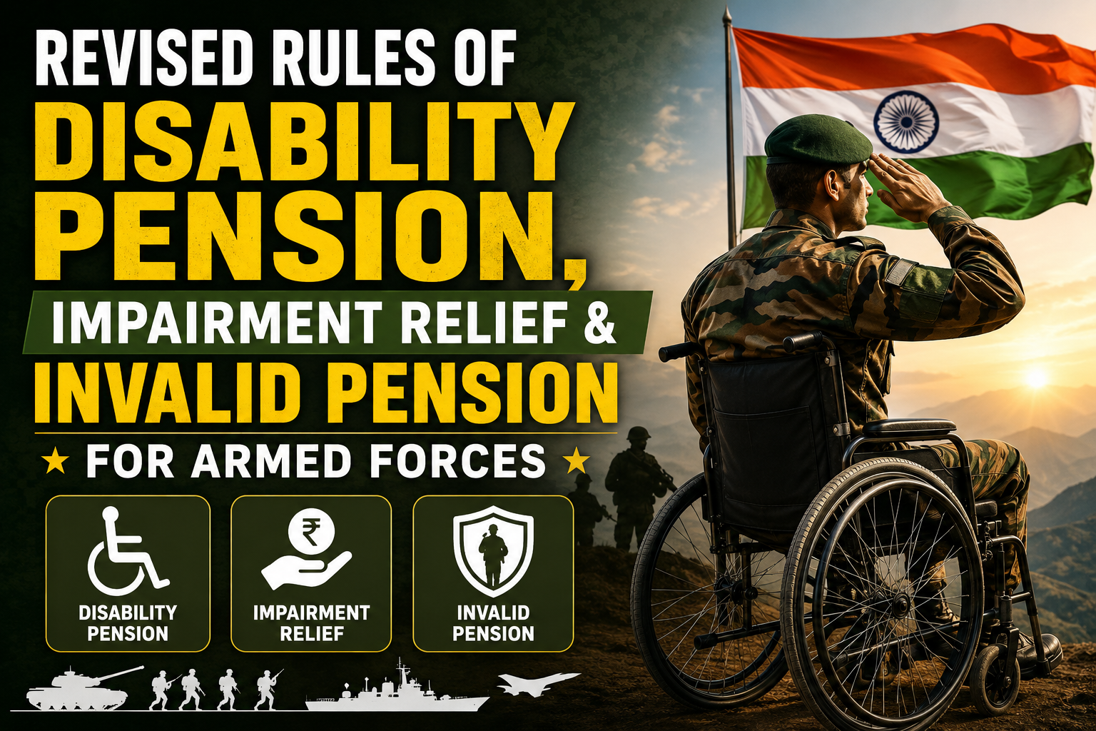 Revised Rules of Disability Pension, Impairment Relief & Invalid Pension for Armed Forces