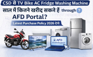 CSD से TV Bike AC Fridge Washing Machine कितने खरीद सकते हैं through AFD Portal ? Latest Purchase Policy 2026 देखें