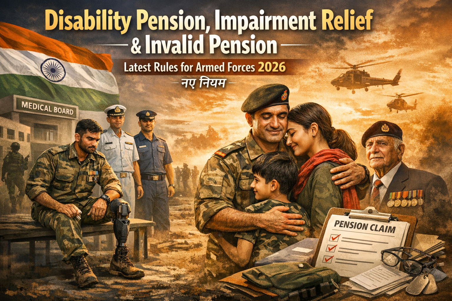 Disability Pension, Impairment Relief & Invalid Pension for Armed Forces