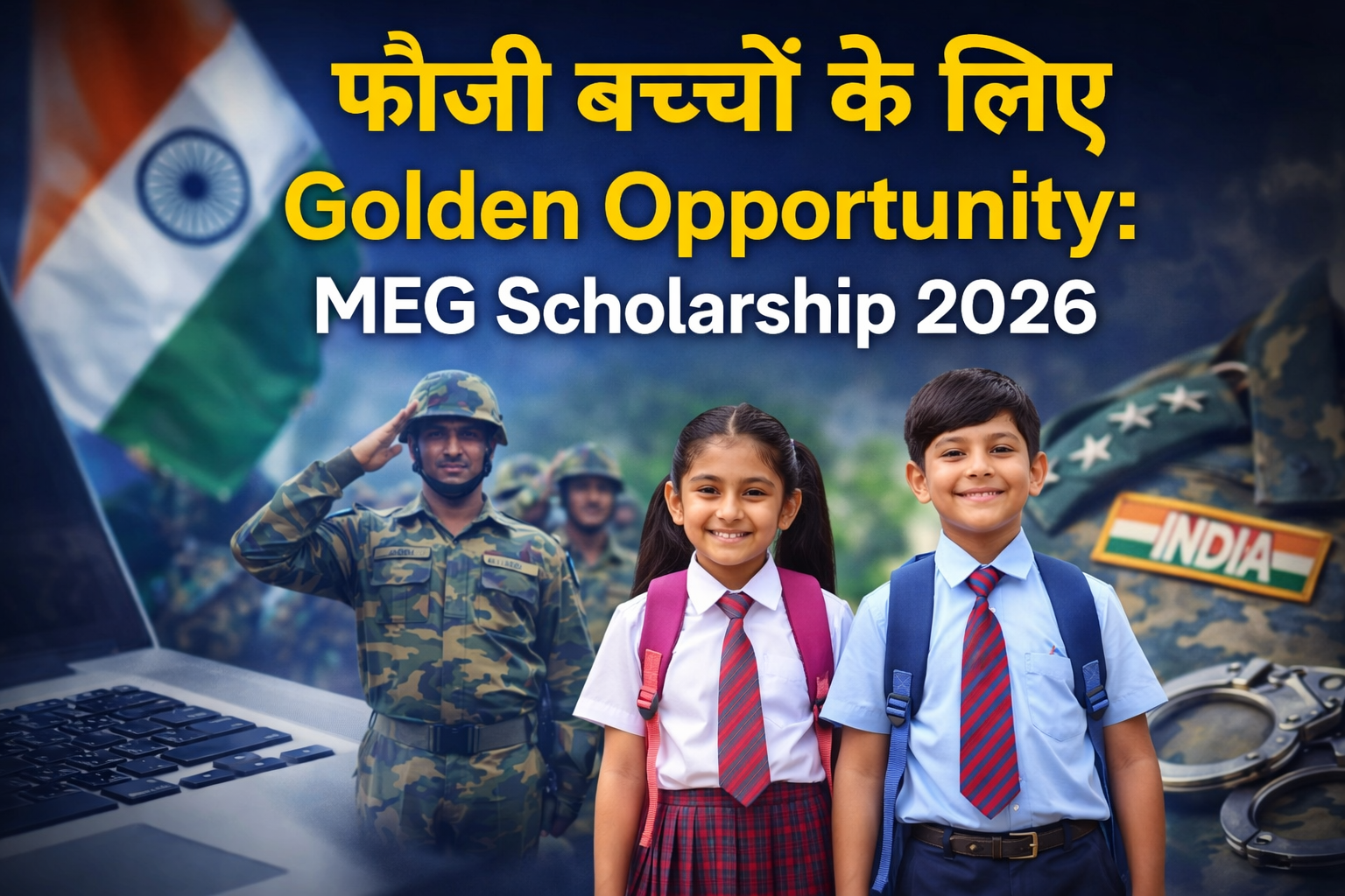 Fauji Bachchon ke Liye Golden Opportunity : MEG Scholarship 2026
