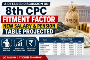 A Detailed Discussion on 8th CPC Fitment factor : Salary & Pension Table