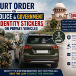 Court Order on Police & Government Identity Stickers on Private Vehicles