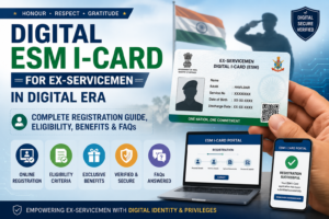 generate feature image on - Digital ESM I-Card for Ex-Servicemen in Digital Era : Complete Registration Guide, Eligibility, Benefits & FAQs