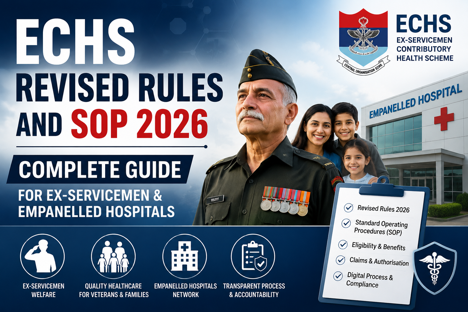 ECHS Revised Rules and SOP 2026: Complete Guide for Ex-Servicemen & Empanelled Hospitals