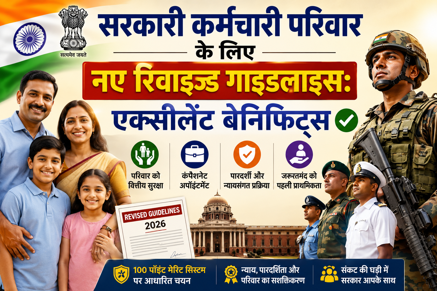 Govt Employee Family ke liye Naye Revised Guidelines: Excellent Benefits