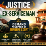 Justice for Ex-serviceman : Demand Accepted by Supreme Court