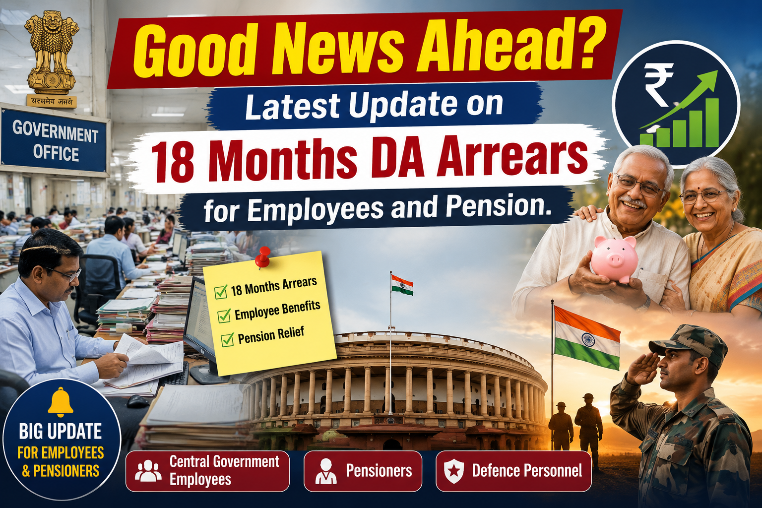 18 Months DA Arrears Back in Focus: Supreme Court, 8th Pay Commission and 2029 Elections Hold the Key