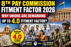 8th Pay Commission Fitment Factor 2026: Why Employee Unions Are Demanding Up to 4.0 Fitment Factor? Complete Analysis, Logic & Supporting Documents