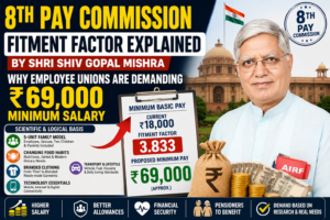 8th Pay Commission Fitment Factor Explained by Shri Shiv Gopal Mishra : Why Employee Unions Are Demanding ₹69,000 Minimum Salary