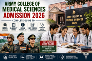 Army College of Medical Sciences, ACMS Admission 2026, ACMS MBBS Admission, Army Medical College Delhi, ACMS Eligibility, ACMS Fees 2026, ACMS NEET Admission, Army Children Medical College, MBBS for Army Wards