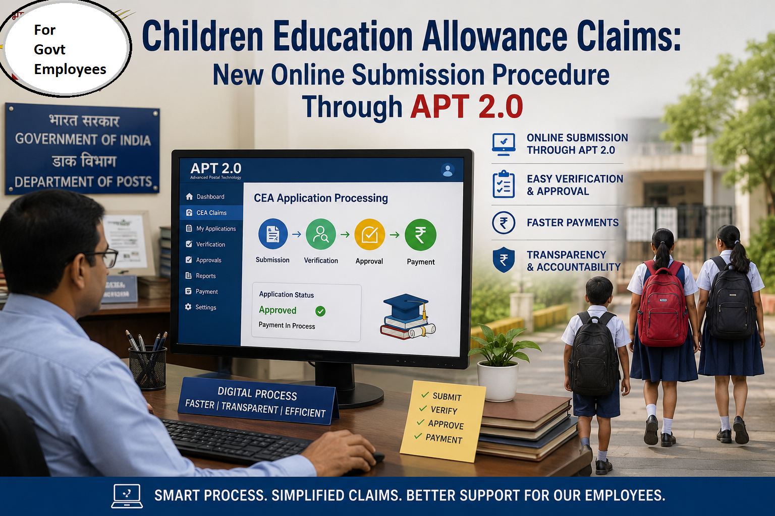 Children Education Allowance Claims: New Online Submission Procedure Through APT 2.0