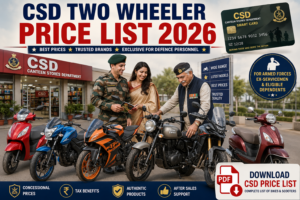 CSD Price list of two wheelers