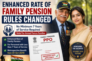 Enhanced Rate of Family Pension Rules Changed